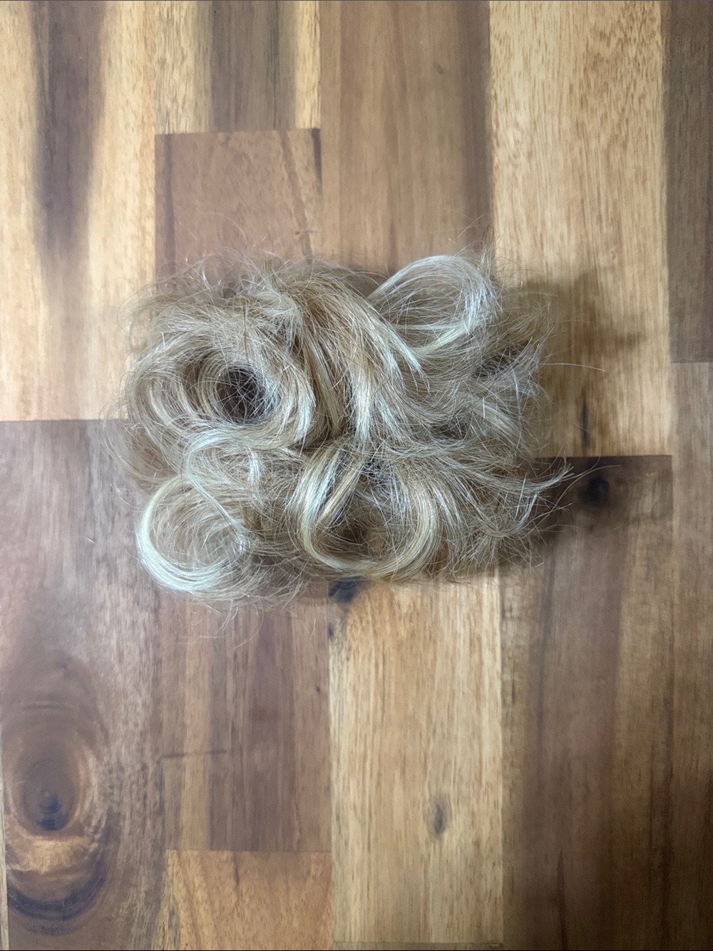 2/$15. Synthetic Blonde Messy Bun Scrunchie - Natural Blonde